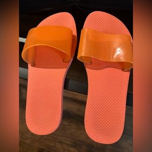 Regular orange sandals